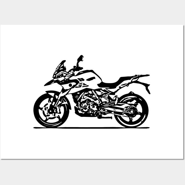 G 310 GS Bike Sketch Art Wall Art by DemangDesign